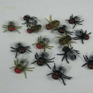 Comereally 100 Chiếc Ruồi Giả Nhựa Mô Phỏng Côn Trùng Ruồi Bọ Trò Đùa Đồ Chơi Prank Halloween Tiếp Liệu Đảng Ủng Hộ