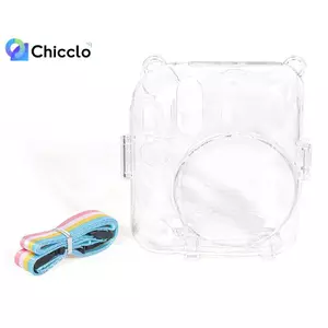 1 Hộp đựng máy ảnh pha lê sáng bóng cho Instax Mini 12 Túi đựng long lanh trong suốt có dây đeo cho Instax Mini 12 Đẹp