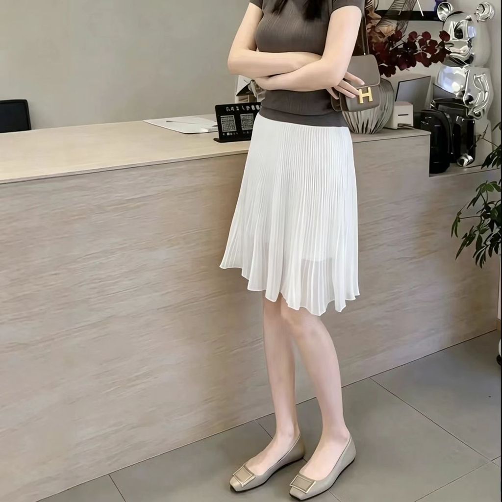 Váy Nữ Rõ Ràng Xếp Ly Tính Khí Phong Cách Mới Nhẹ Nhàng