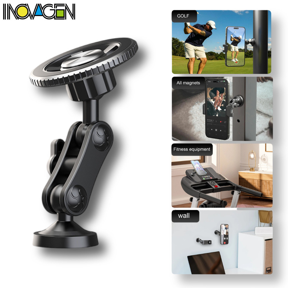Giá đỡ điện thoại từ tính INOVAGEN cho GYM, Xe chơi gôn, Kẹp điện thoại từ tính có thể điều chỉnh 360 độ