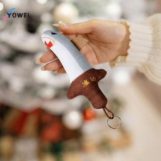 YOWEI Cá Mập Thiết Kế Cánh Tay Đồ Chơi Sang Trọng 1 Cái Mềm Thú Nhồi Bông Mặt Dây Chuyền Trẻ Em Trang Trí Phòng Quà Sinh Nhật VN