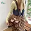 Springevenstar Nhật Bản Bapa Hoạt Hình Dung Tích Lớn Túi Bảo Quản Schoolbag Học Sinh Túi Đeo Ngang Túi Đi Học Kawaii Sang Trọng Gấu Springevenstar