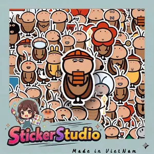Set Sticker Chú gián đáng iu Chống Nước Dán Laptop Vali Mũ Bảo Hiểm Sổ Tay