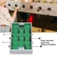 CQCJ Máy tính để bàn Foosball, Kích thước máy tính để bàn Mini Cấu trúc di động Máy bóng đá trên bàn, Thiết kế tương tác Chất liệu gỗ nhôm Loại vị trí máy tính để bàn Đồ chơi trò chơi giữa cha mẹ và con cái