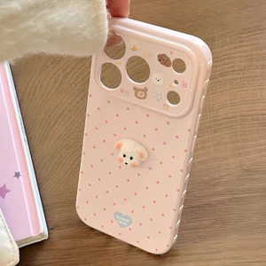Hàn Quốc TetherDot StereoDog cho iPhone17promax trường hợp điện thoại15plus ins gió14Pro