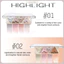 Phấn mắt nướng bốn màu Blush Bảng màu đa năng có độ bóng cao Màu sắc cao Chống thấm mồ hôi Bảng trang điểm giá trị cao