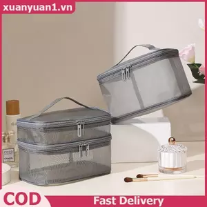 XUAN Dung Tích Lớn Túi Đựng Mỹ Phẩm Du Lịch Tiện Lợi Túi Vệ Sinh Du Lịch Ngoài Trời Túi Bảo Quản Chống Thấm Nước Nữ Trang Điểm Mới VN