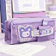 5 Lớp Kawaii Hộp Đựng Bút Chì Dung Tích Lớn Capybara, Gấu Trúc Và Phi Hành Gia Hình Túi Bút Trường Văn Phòng Phẩm