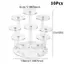 PNPIA- Bền 6 8 10 Mảnh Đế Tròn Đế Trưng Bày Đứng Bàn Đa Năng Sắp Xếp Cho Lễ Hội Phòng Trưng Bày Nhà Cửa Hàng