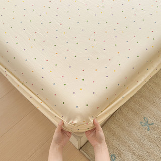 Loại A Phương pháp cổ xưa Khăn trải giường cotton rửa nguyên chất Vỏ giường Simmons Vỏ bọc nệm chống trượt Vỏ bảo vệ Tấm trải giường cotton Bộ ba mảnh 4 NPPW