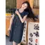 Đầm Denim tay bay nhỏ giảm tuổi Nơ Nữ Mùa hè Phong cách mới Thời trang tươi mát Người đàn ông nhỏ bán chạy