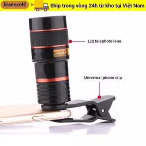 ESSENCEH Telephoto Ống kính điện thoại chuyên nghiệp cho hầu hết các loại điện thoại di động để xem du lịch Trò chơi Chụp ảnh Zoom quang học