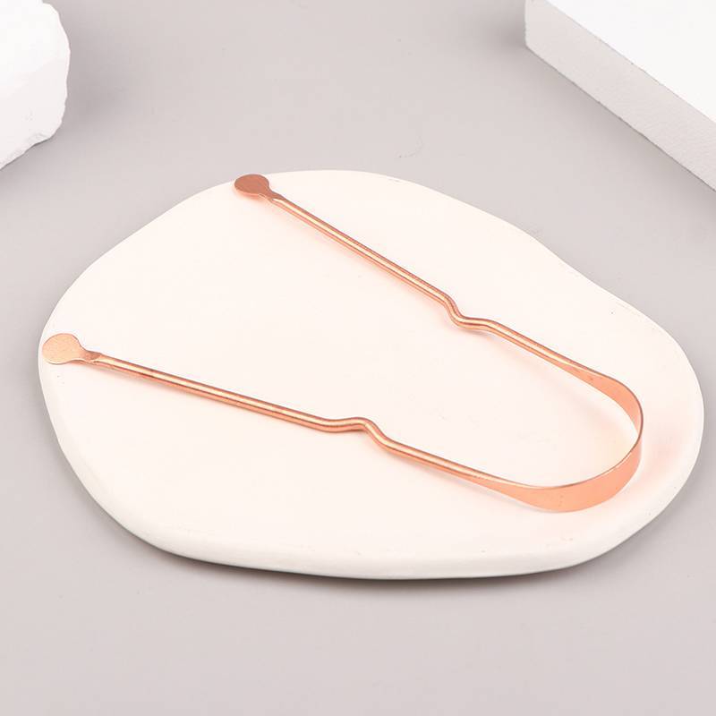 [KvJJL-t] 1 Máy cạo lưỡi bằng đồng nguyên chất Máy cạo lưỡi bằng đồng Máy cạo lưỡi cầm tay Dụng cụ làm sạch răng miệng mới