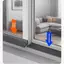 JCSYFAC 50cm Cửa Sổ Nhà Nước Bloing Bar Cửa Sổ Trượt Mưa Weatherstrip Ban Công Cách Nhiệt Chống Gió Niêm Phong Dải Nhấp Nháy Ban Mới