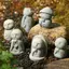 JCSYFAC Tượng Phật Dễ Thương Nhỏ Jizo Phật Điêu Khắc Các Bức Tượng Nhỏ Đồ Trang Trí Sân Vườn Phật Nhật Bản Ksitigarbha Bể Cá Cảnh Mới