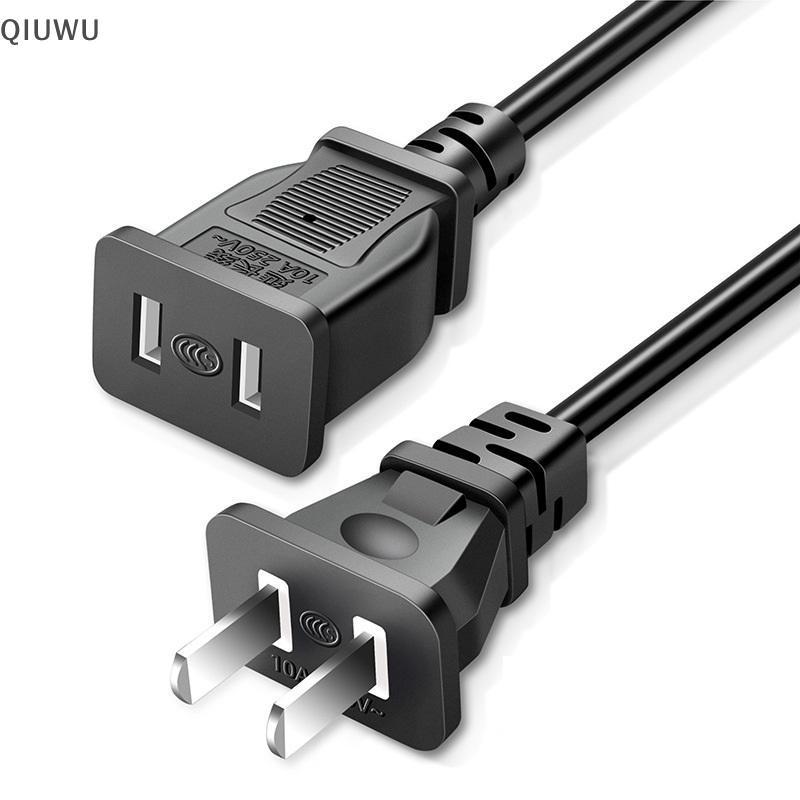 QIUWU 2M 5M 10M US Cắm Cáp Kết Nối Nguồn AC TV PC Laptop Dây Nguồn Điện Dây Sạc Đồng.