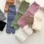 1 Cặp Mới Chất Lượng Cao Lược Cotton Chia Ngón Chân Sos Unisex Đơn Giản Thoải Mái Hai Gót Sos Bông Tai Kẹp Nam Nữ Tabi Sos Mới