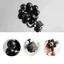Vòng tay Obsidian tự nhiên với bùa múa sư tử - Hạt vàng / bạc - Hạt cầu nguyện cầm tay phong cách mới dành cho nam và nữ