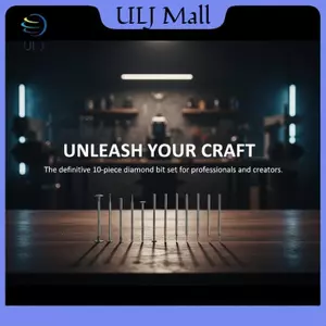 ULJ 10 CÁI Bộ mũi mài siêu mỏng Đầu chữ T Chân gắn điểm cho dụng cụ quay Phụ kiện khắc thủy tinh bằng đá.