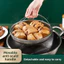 Nồi hấp bằng thép không gỉ VN 304, đa chức năng, có tay cầm, Nồi hấp gia dụng, dùng để hấp xoài, Bun hấp và được trang bị giá thoát nước.