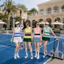 Bộ Tập Thể Thao Nữ, Áo Sát Nách Mix Váy chữ A Chuyên Pickleball Tennis Golf Sang Trọng