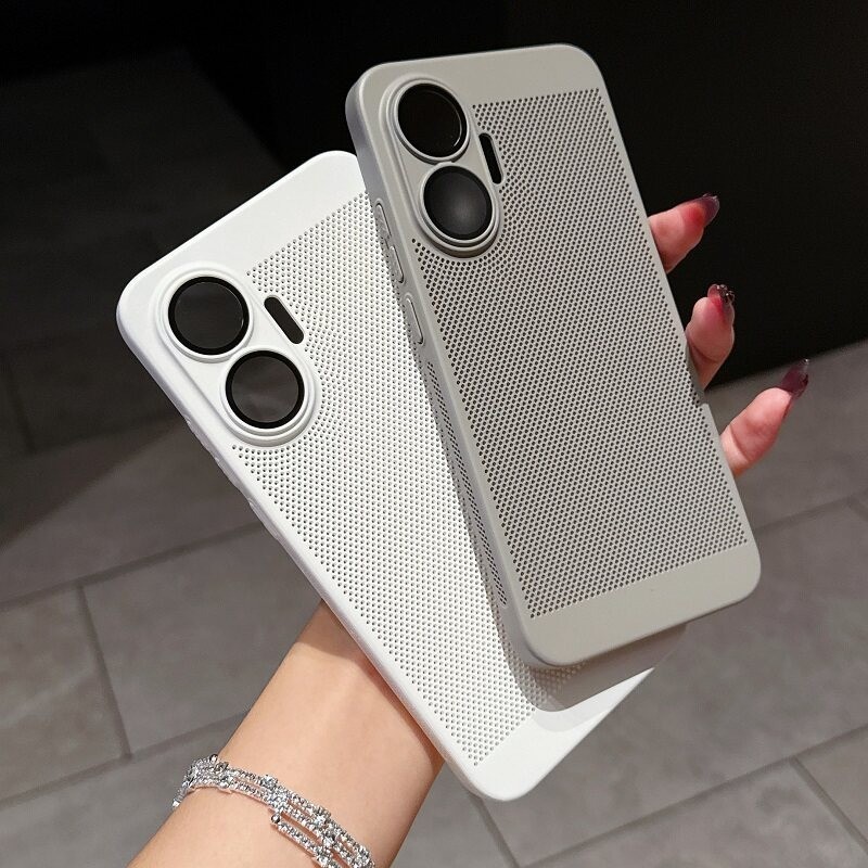 Mimi Giảm Giá Cho Redmi Turbo 5 Max 4 Pro / Poco X8 Pro Max F7 F8 Pro / Ultra Honeycomb Lưới Tản Nhiệt Vỏ Điện Thoại Siêu Mỏng Chống Rơi Kính Bảo Vệ Ống Kính