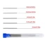 Exhila 10 20 Chiếc Vòi Phun Vệ Sinh Kim Đặc Biệt Máy Khoan Thép Không Gỉ Cho Vòi Phun Qua Lỗ 02-0 4mm 3D In