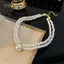 PNPIA- Thanh Lịch Ánh Sáng Sang Trọng Hai Lớp Ngọc Trai Đính Hạt Choker Nelace Thời Trang Cưới Cô Dâu Trang Sức Cổ Nelace Quà Tặng