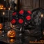 1 Thân Hoa Nhân Tạo Halloween Phong Cách Gothic Hoa Hồng Nhánh Bình Trang Trí Thủ Công DIY Trang Trí Ngày Lễ Nhà