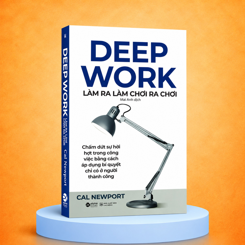 Sách Deep Work - Làm ra làm chơi ra chơi: Bí quyết LÀM VIỆC SÂU để thành công (Alpha Books)