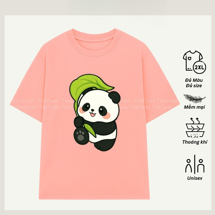 （Giao hàng 24h）Angela Áo Thun Hoạt Hình Sanrio Panda Gấu Trúc Dễ Thương Cute Unisex Form Rộng Nam Nữ Local Brand