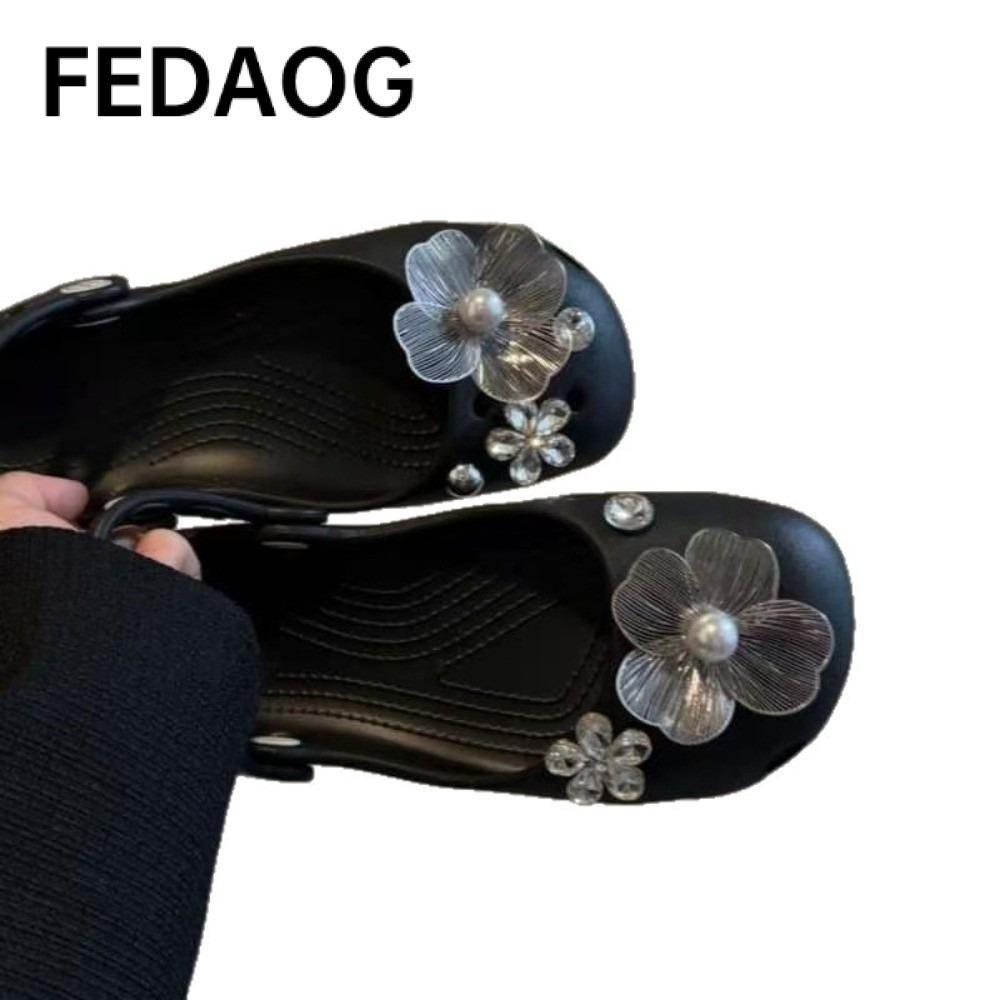 FEDAOG Clog Charms, Hoa thanh lịch Charm, Phụ kiện DIY Có thể tháo rời, Trang trí giày ba lê