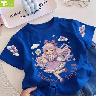 COD✅ (Hồ Chí Minh)Kids T Mall Áo phông tay ngắn In hình hoạt hình Áo Kiểu rộng và ấn tượng Trẻ em thời trang #VN605