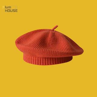 PlumHOUSE Thời Trang Dễ Thương Cho Bé Dệt Kim Mũ Nồi Màu Trơn Trẻ Em Mũ Ấm Áp Thu Đông Cho Trẻ Em Ngoài Trời Bonnet Phụ Kiện Quà Tặng VN