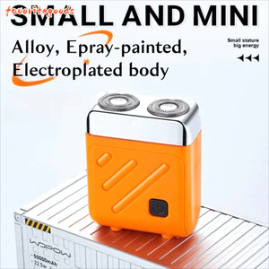 Dao cạo râu điện FAVORITEGOODS, Máy cạo râu Mini TYPE-C chống nước, Máy cạo râu nổi có thể sạc lại khô ướt