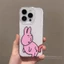 Phim Hoạt Hình Ngộ nghĩnh Thỏ Hồng Cặp Đôi Ốp Lưng Điện Thoại iPhone 17 16 15 14 13 12 11 Pro Max X XS XR 7 8 Plus SE2020