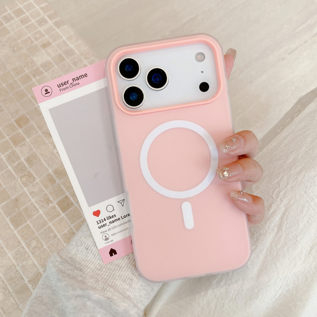 Ốp Điện Thoại Cứng Từ Tính Cho iPhone 17 16 Pro ProMax 17 Air 16 Plus Sạc Không Dây Chống Sốc
