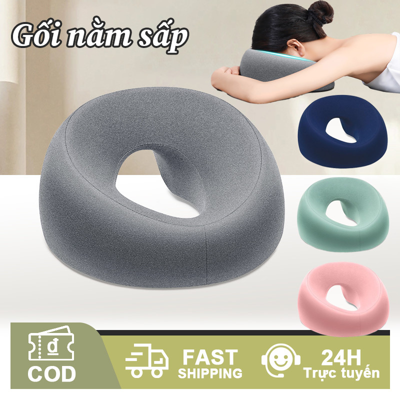 Gối Úp Mặt 3D Cho Massage & Thẩm Mỹ - Thoáng khí, hỗ trợ massage mặt & cổ toàn diện, Gối Công Thái Học