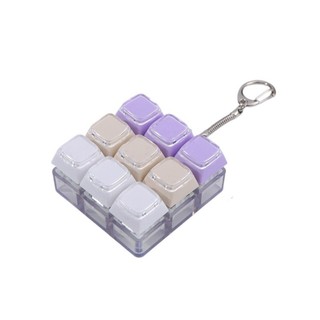 JOYFULLIFE Bàn Phím Trò Chơi Móc Khóa, Fidget Giải Nén DIY 9 Bàn Phím Chìa Khóa Đồ Chơi Quà Tặng, Nút Keycap Chống Căng Thẳng Ngón Tay Giảm Căng Thẳng Túi Sáng Tạo Mặt Dây Chuyền Bé Trai Bé Gái