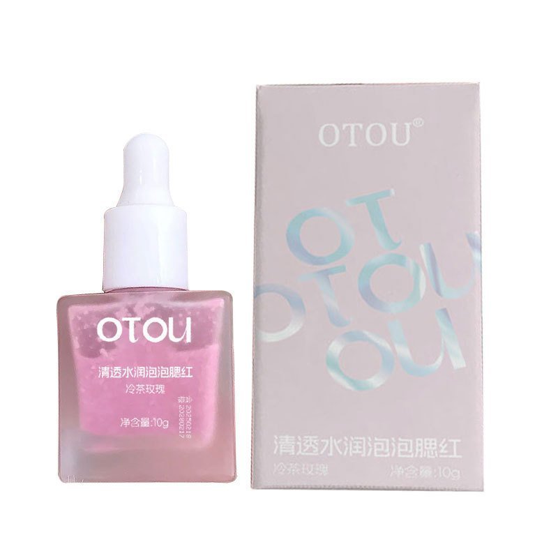 OTOU Bubble Liquid Blush Tăng cường độ ẩm lâu trôi Da Phong cách Hàn Quốc Pure Desire A8UF