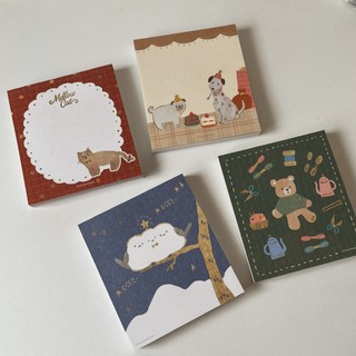 Giấy note ghi chú trang trí sổ Winter series Furukawa