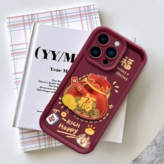3D Dễ Thương May Mắn Vàng Đồng Xu Bỏ Túi Dành Cho OnePlus 15 13 12 13T 8T 11 10R ACE 3 2 Tết Nguyên Đán Vỏ Silicon Mềm