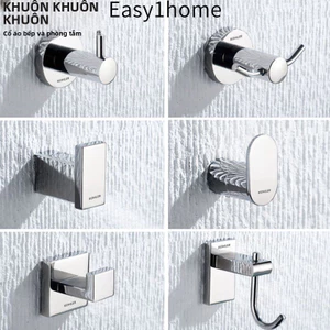 【 KOHLER 】Giá treo quần áo bằng thép không gỉ 304 cho phòng tắm cổ điển, móc đơn gắn tường có hóa đơn