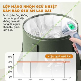 Túi Ngâm Chân Giữ Nhiệt 5 Lớp, Xô Ngâm Chân Gấp Gọn Giữ Ấm Lâu, Túi Ngâm Chân Thư Giãn Tại Nhà – Kho Sỉ Gia Dụng Alulu