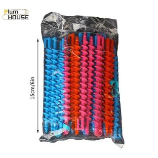 PlumHOUSE Nhựa Xoắn Ốc Perm Stick Máy Uốn Tóc Không Nhiệt Nữ Xoăn Con Lăn Tóc Không Nhiệt Uốn Tóc Lạnh Perm Bar Dụng Cụ Tạo Kiểu Tóc VN