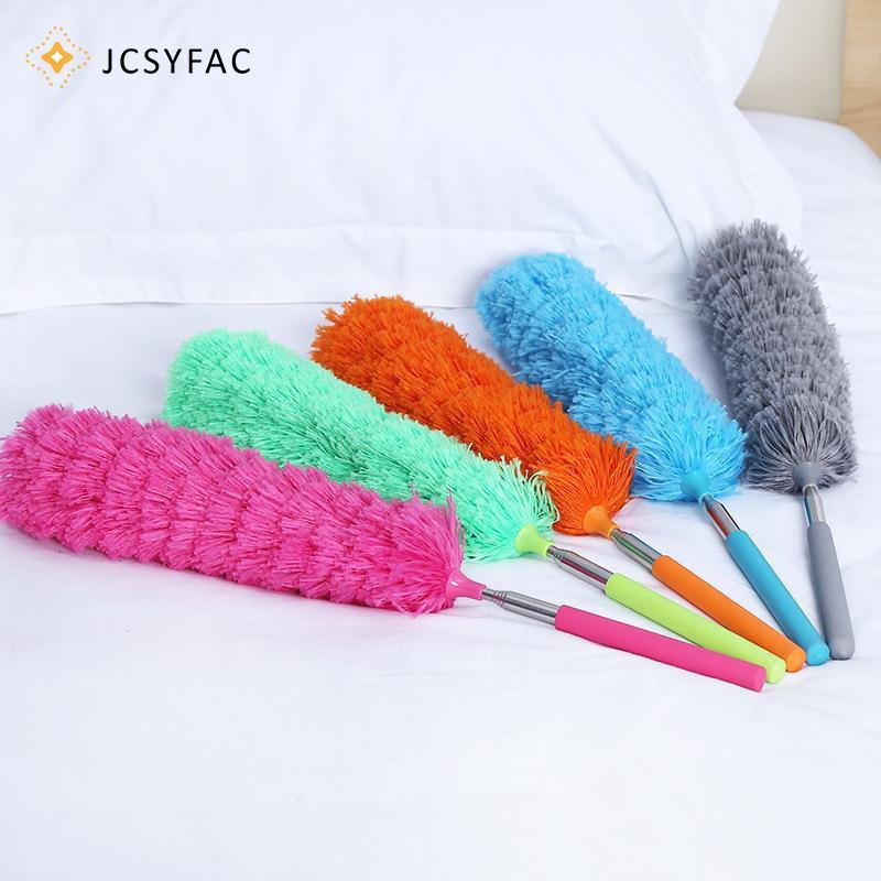 JCSYFAC Có Thể Thu Vào Duster Bằng Thép Không Gỉ Tay Cầm Dài Bàn Chải Bụi Xe Hộ Gia Đình Dụng Cụ Vệ Sinh Microfiber Bụi Mới