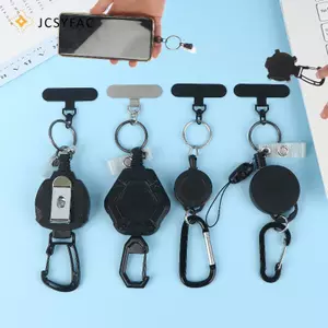 JCSYFAC 1 Bộ Dây An Toàn Điện Thoại Thông Minh Dây Đeo Có Thể Thu Vào Chống Trộm Giá Đỡ Điện Thoại Với Carabiner Dây Chống Rơi Cho Đi Bộ Đường Dài Đi Xe Đạp Leo Núi Mới