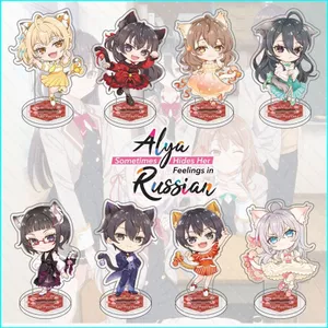 HK1 Alya Đôi Khi Giấu Cảm Giác Của Cô Trong Đĩa Đứng Nga Acrylic Đứng Ký Anime Trang Trí KH1