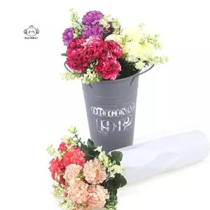 Maybest 1 Bó hoa 5 đầu Hoa cẩm tú cầu Hoa nhân tạo Giữ hoa trang trí {VN}