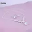 KUZHEN Sang Trọng Giọt Nước Zircon Mặt Dây Chuyền Nelace Bông Tai Bộ Thanh Lịch Tinh Tế Pha Lê Nelace Nữ Cô Dâu Phù Dâu Trang Sức Cưới HOT